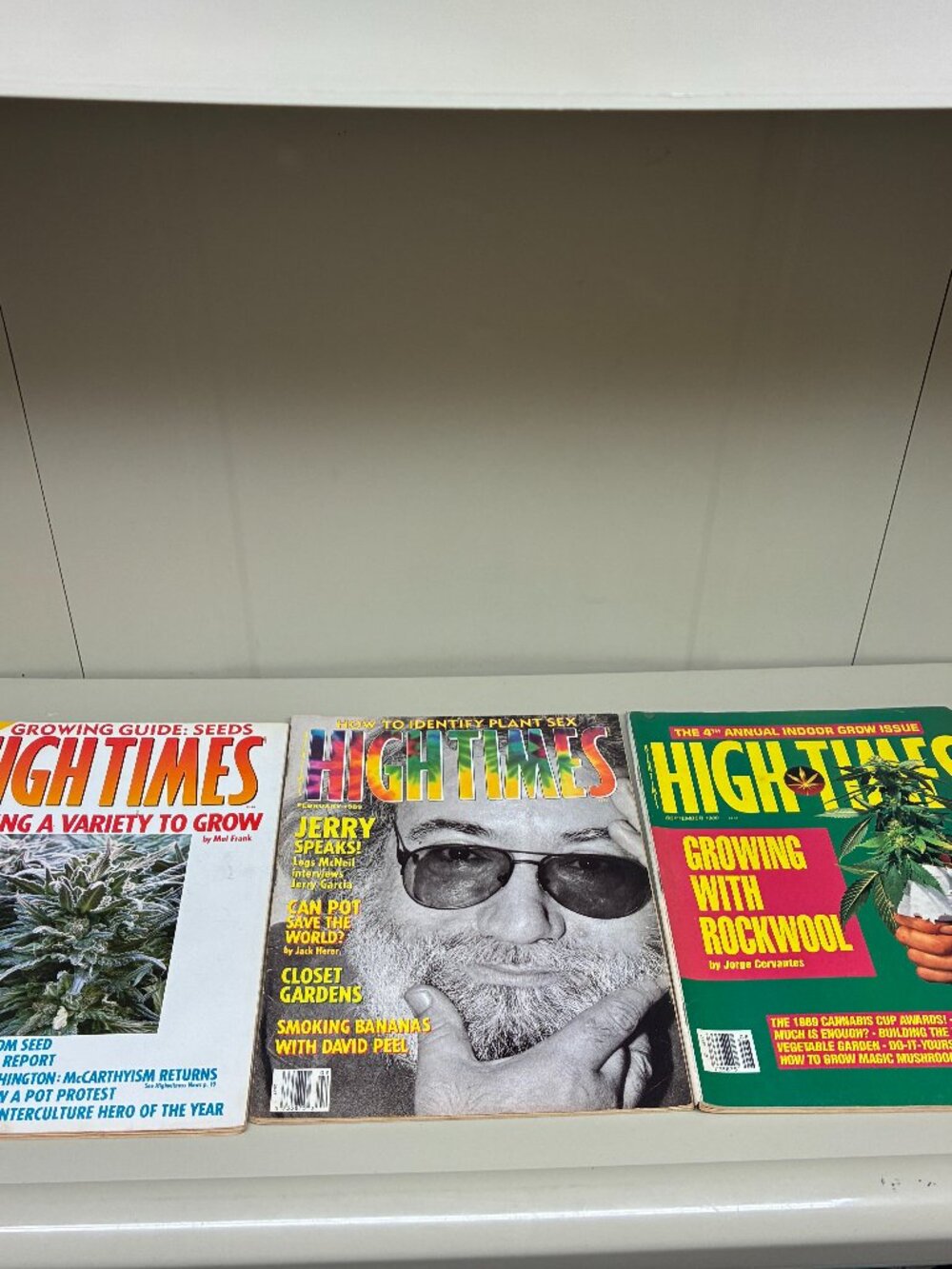Vintage High Times Magazine Lot 1989 (3 Issues) Jerry Garcia Grateful Dead Rock